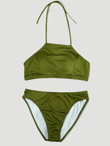 Kadın Jarse Halter Model Bikini Takımı